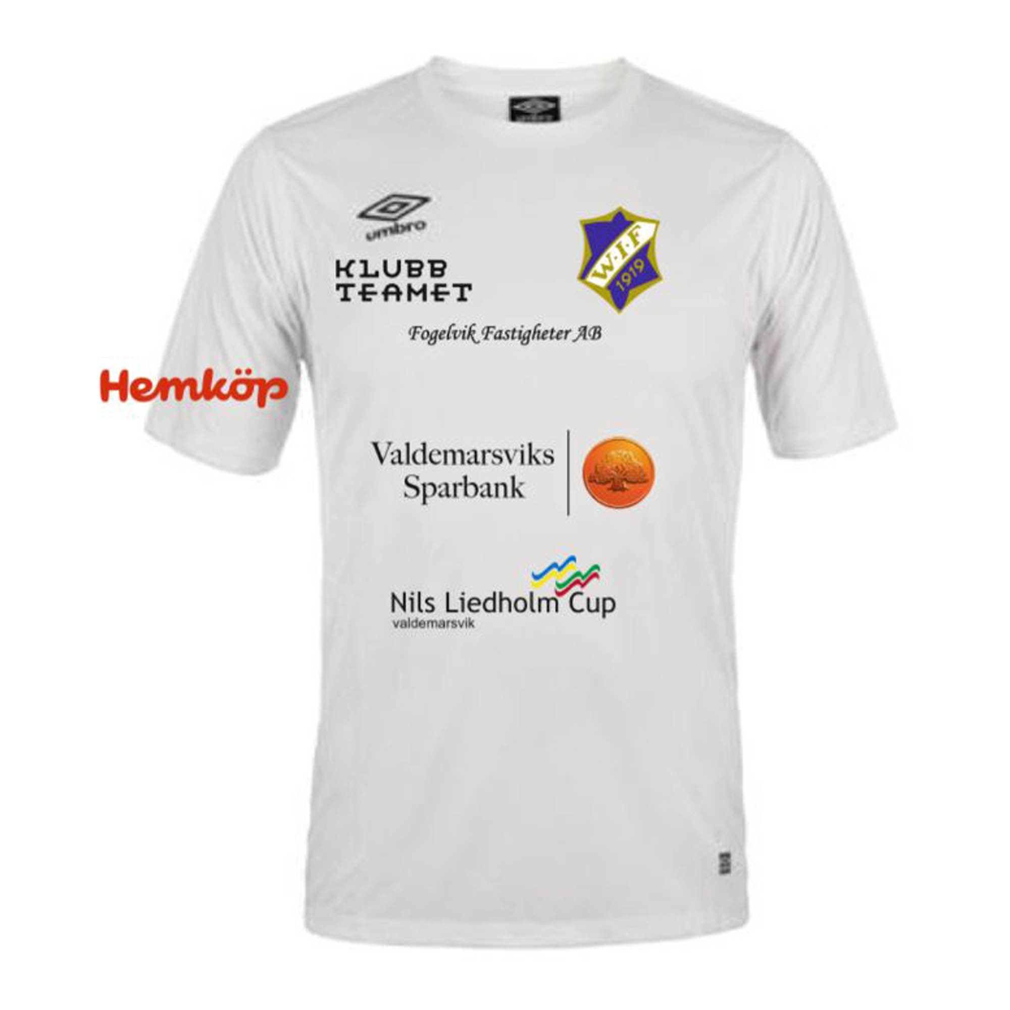  Umbro Supportertröja vit med valfri siffra (Waldemarsviks IF) - 2