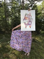 Akvarell "Miss Lili Apricot""