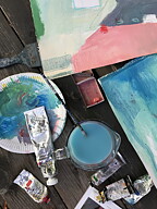 "Los Angeles and the desert 5" tavla akryl original