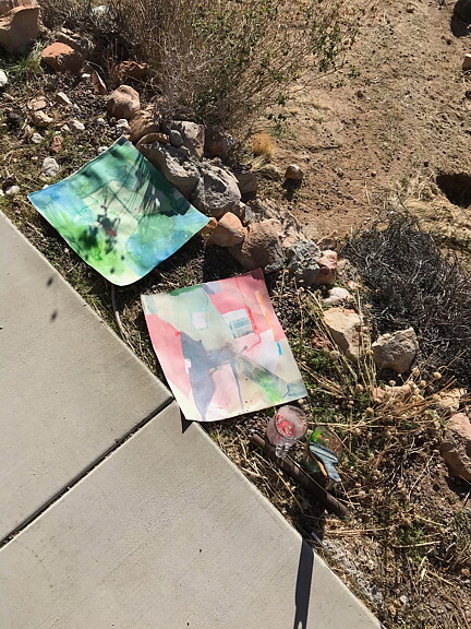"Los Angeles and the desert 5" tavla akryl original