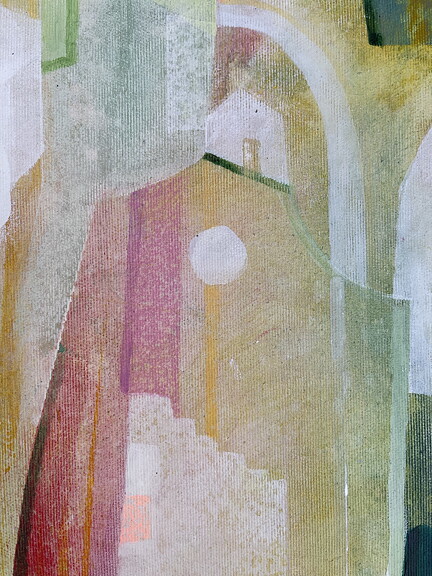 "Los Angeles and the desert 5" tavla akryl original
