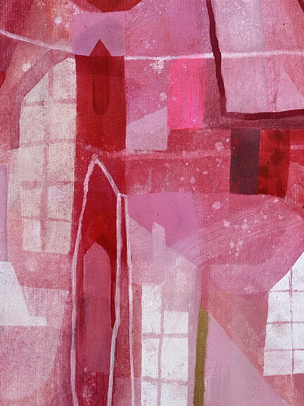 "Darling", "Valentines Day", "Happy Valentine", akryltavla målad av Maria C Bernhardsson/ MC, Original