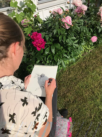 "Eget datum" "Rita blommor på massor av olika sätt"