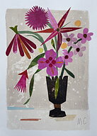 Collage "Rosalinda" av Maria C Bernhardsson. Orginal utan ram. 35cm x 25cm