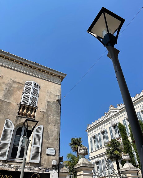 Såld! akvarell "Frankrike, Antibes" tavla orginal av Maria C Bernhardsson