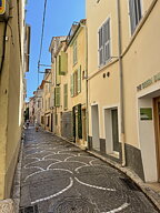 Såld! akvarell "Frankrike, Antibes" tavla orginal av Maria C Bernhardsson