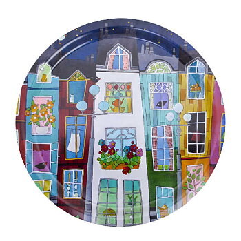 Slutsåld! Bricka "Blå natt i Paris" 49cm från Dixie AB