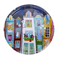 Slutsåld! Bricka "Blå natt i Paris" 49cm från Dixie AB