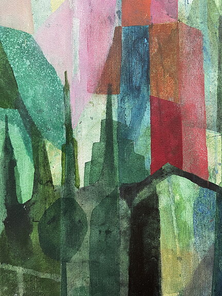 Såld! "Central Park NYC",  AKRYLTAVLA MÅLAD AV MARIA C BERNHARDSSON/ MC, ORGINAL