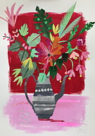 Såld! Collage "Malva" tavla orginal