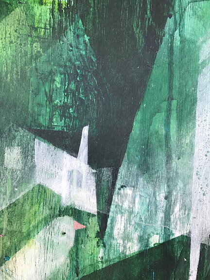 "Green Day 1", tavla akryl orginal