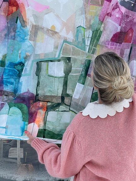 Såld! "Coloré", tavla akryl orginal