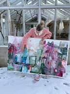 Såld! "Coloré", tavla akryl orginal