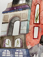 akvarell "Paris, Triumfbågen" tavla orginal av Maria C Bernhardsson