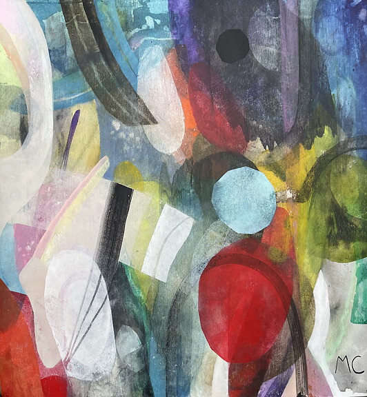 "Happyland" Akryltavla målad av Maria C Bernhardsson/ MC, orginal