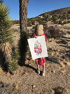 akvarell "Joshua Tree" tavla orginal
