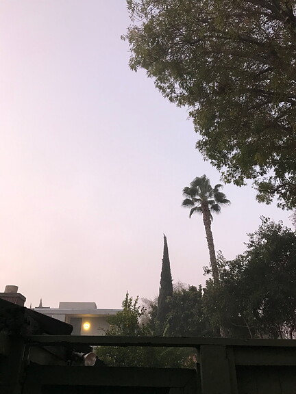 Såld!  akvarell  "Morning in LA" tavla orginal