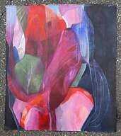 ”French tulips 1”. AKRYLTAVLA MÅLAD AV MARIA C BERNHARDSSON / MC