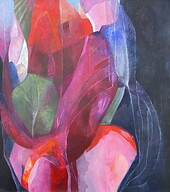 ”French tulips 1”. AKRYLTAVLA MÅLAD AV MARIA C BERNHARDSSON / MC