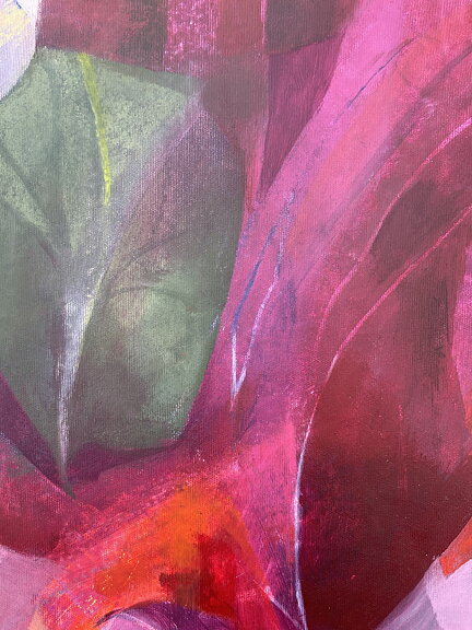 ”French tulips 1”. AKRYLTAVLA MÅLAD AV MARIA C BERNHARDSSON / MC