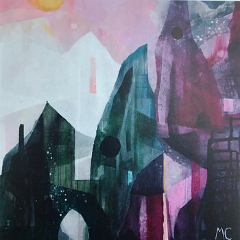 Vykort "Pink mountains"