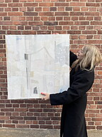 "House of light 1" AKRYLTAVLA MÅLAD AV MARIA C BERNHARDSSON, ORGINAL