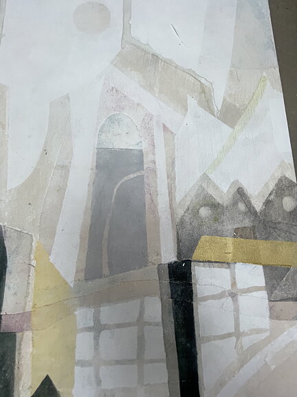 "White light 2" AKRYLTAVLA MÅLAD AV MARIA C BERNHARDSSON/ MC, ORGINAL