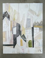 "White light 2" AKRYLTAVLA MÅLAD AV MARIA C BERNHARDSSON/ MC, ORGINAL