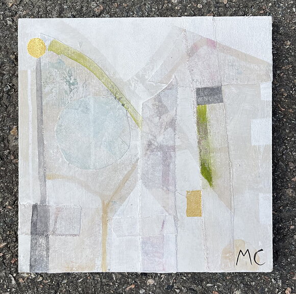 "White light 3" AKRYLTAVLA MÅLAD AV MARIA C BERNHARDSSON/ MC, ORGINAL