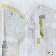 "White light 3" AKRYLTAVLA MÅLAD AV MARIA C BERNHARDSSON/ MC, ORGINAL