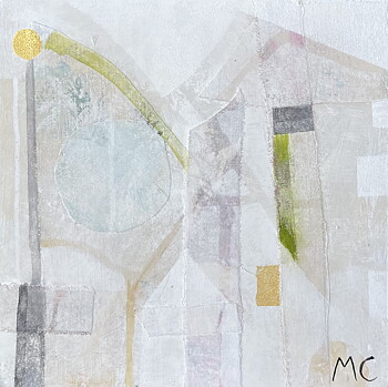 "White light 3" AKRYLTAVLA MÅLAD AV MARIA C BERNHARDSSON/ MC, ORGINAL