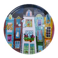 Slutsålda!Bricka "Blå natt i Paris" 38cm från Dixie AB