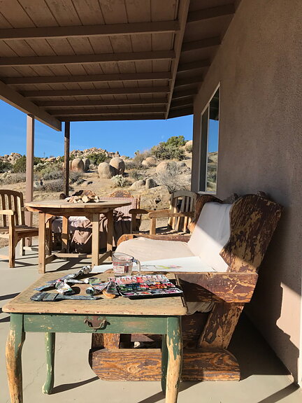 "Los Angeles and the desert 2" tavla akryl original