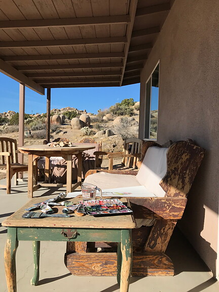 "Los Angeles and the desert 2" tavla akryl original
