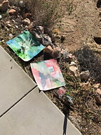 "Los Angeles and the desert 2" tavla akryl original