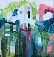 "Los Angeles and the desert 2" tavla akryl original