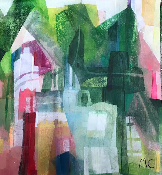 "Los Angeles and the desert 1" tavla akryl original