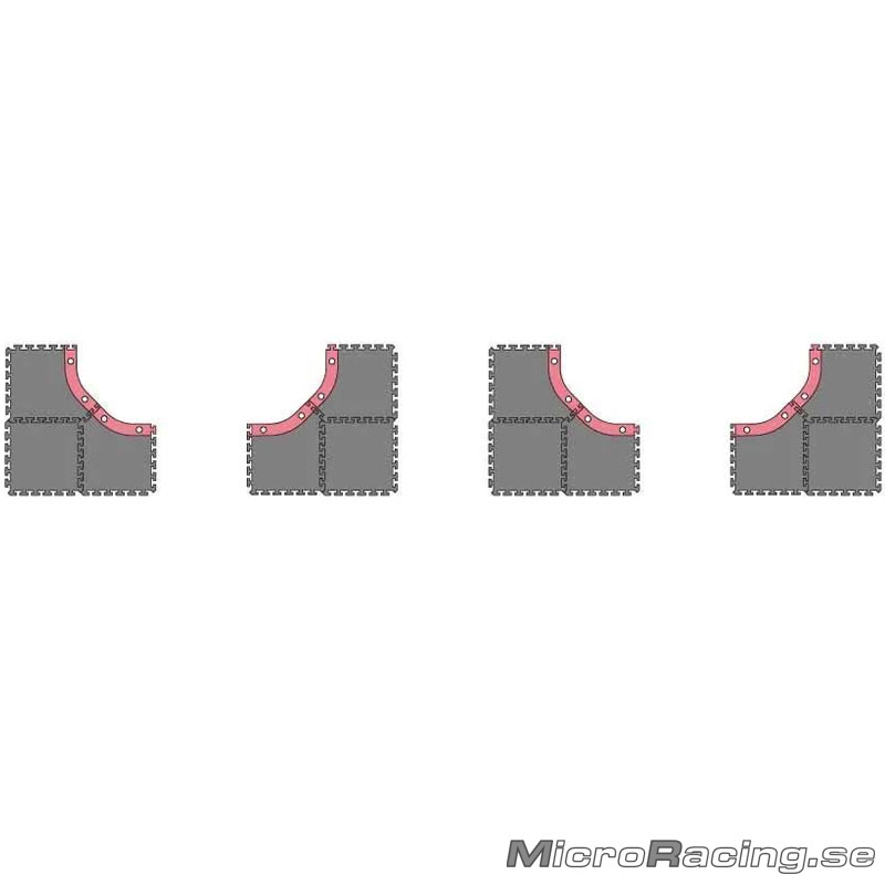 KYOSHO - Mini-Z Grand Prix Circuit50, Large Corner Set, 12st