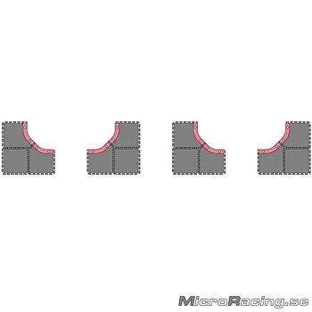 KYOSHO - Mini-Z Grand Prix Circuit50, Large Corner Set, 12pcs