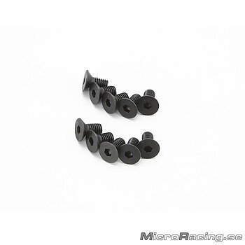KYOSHO - M3x5mm Flat Head Cap Screws, Hex, 8pcs