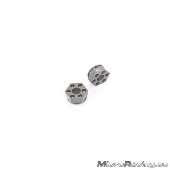 SCHUMACHER - Alloy Wheel Hex 6.75mm, +.75, 1pair