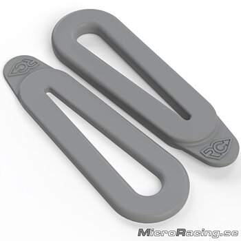 RC PROJECT - Förgasar Gummiband, Grå, 2st