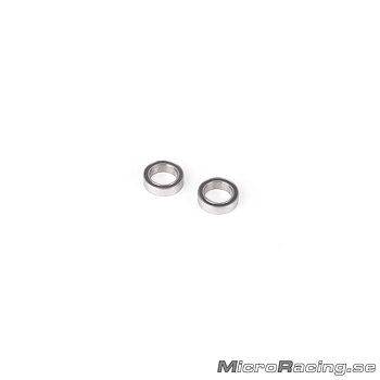 SCHUMACHER - 5x10x4mm Bearing, Red Rubber Sealed, 2pcs