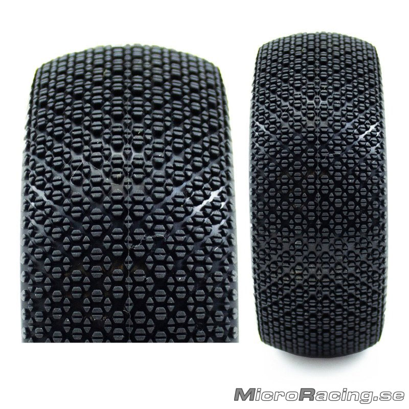 PROCIRCUIT - Kamikaze V2 K1, Clay  Super Soft, 1/8 Off Road,  Limmade, Vit Fälg, 1par - 2