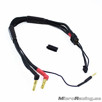 LRP - 2S Charge Cable Lead With XT60, 4mm & 5mm Bullet Connector, 35cm