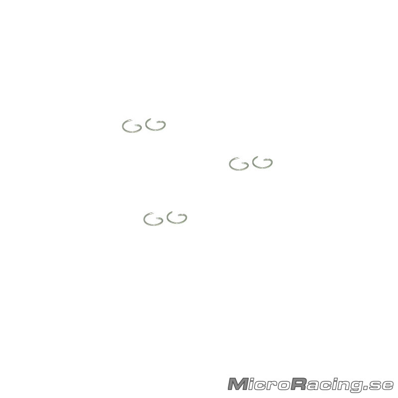 O.S. ENGINES - Piston Pin Retainer 4mm, 6pcs