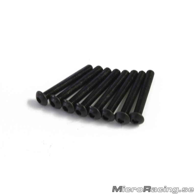 KYOSHO - M3x22mm Skruv, Kullrig, Insex, Stål, 10st