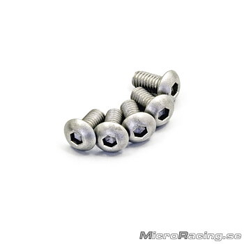 KYOSHO - M4x8mm Skruv, Kullrig, Insex, Titan, 5st