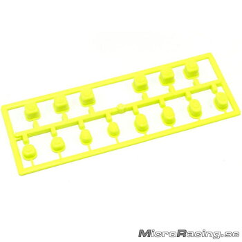 KYOSHO - Bussning Set, Fluo Gul