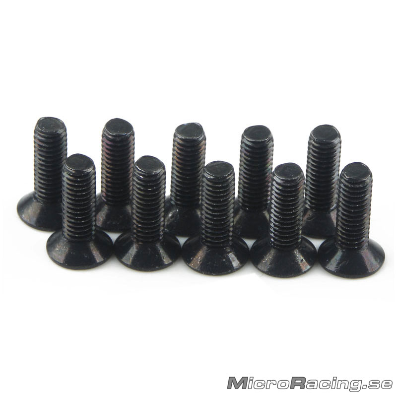 KYOSHO - M3x10mm Skruv, Försänkt, Insex, Stål, 10st